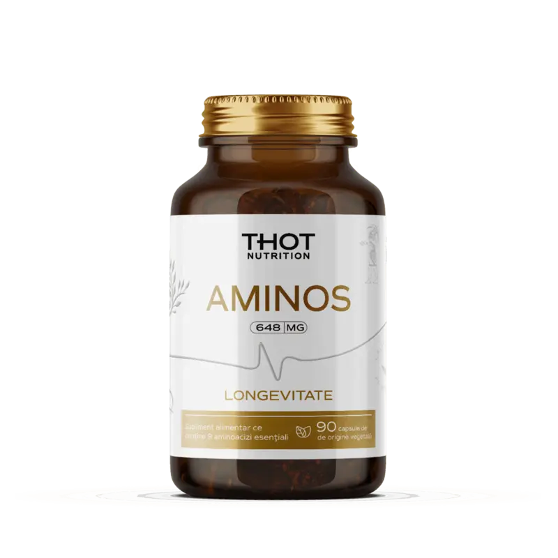 Thot Aminos 90 capsules - essential amino acids antiaging plant based